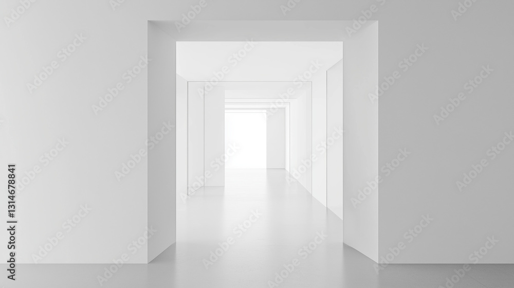 custom made wallpaper toronto digitalMinimalist architectural elegance in a serene white space, embodying simplicity and modern design.