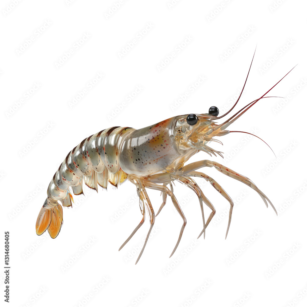 3D icon of Shield shrimp (Lepidurus apus) isolated on transparency background 3D icon of Shield shrimp (Lepidurus apus) isolated on transparency background
