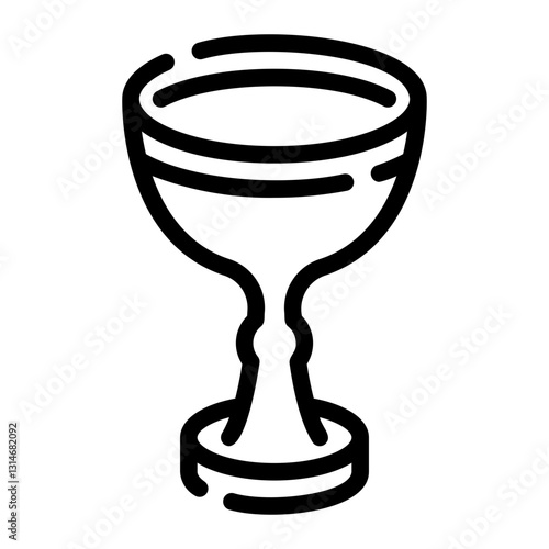 goblet line icon