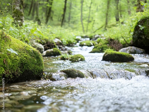 Tranquil Forest Stream.