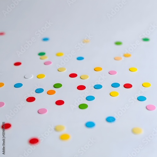 confetti isolated on white