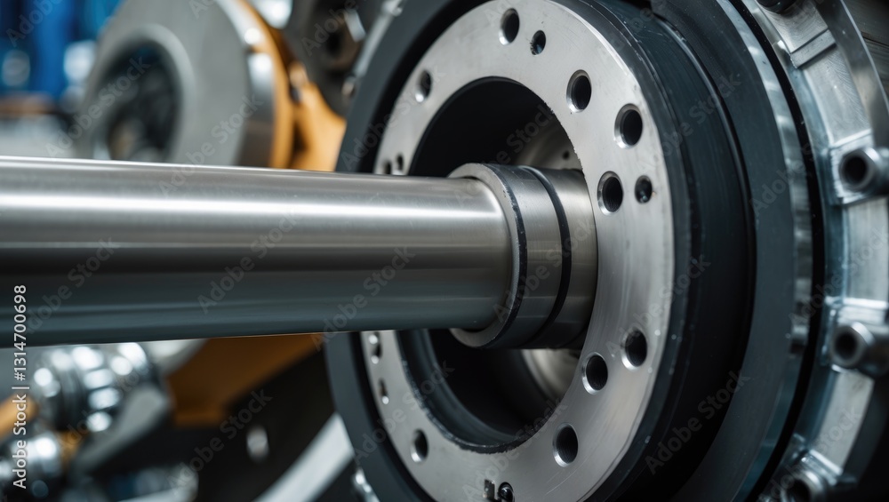 Fototapeta premium Installation procedure for measuring coupling between shaft end distance and clearances.