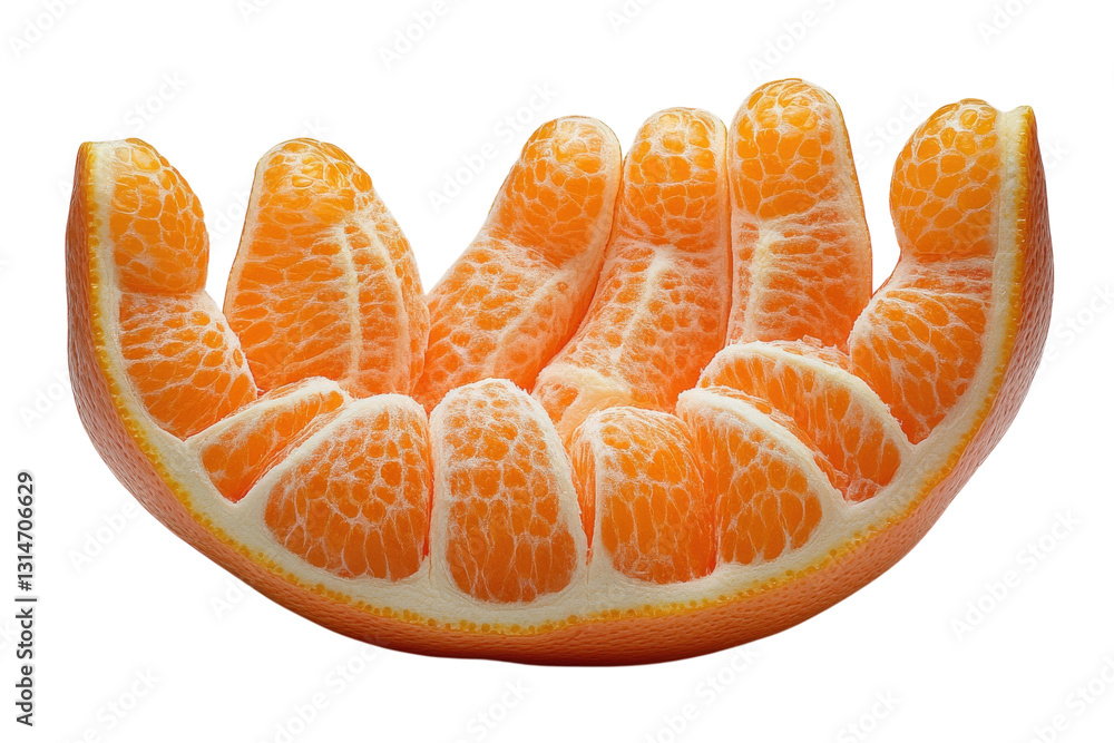 Organic Buddha hand citrus isolated on transparent background Organic Buddha hand citrus isolated on transparent background