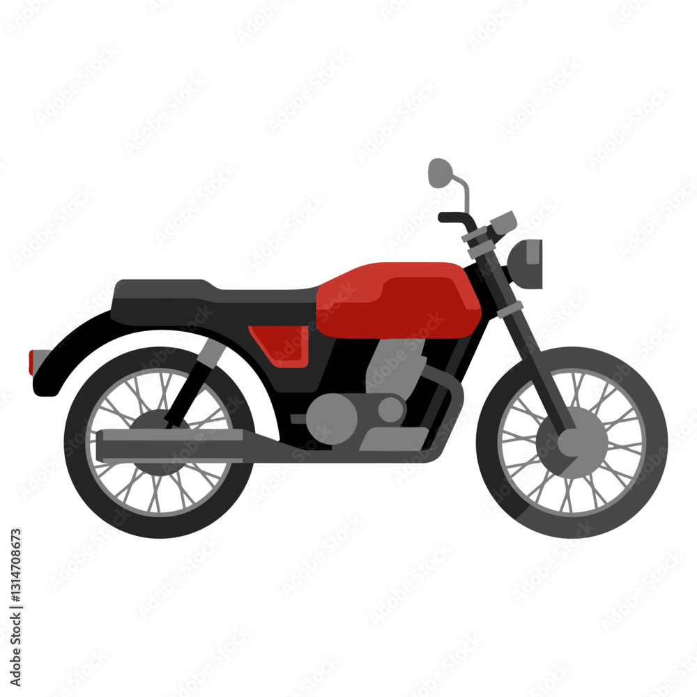 Fototapeta premium classic motorcycle icon.eps