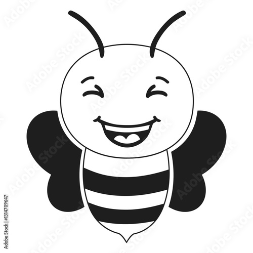 bee happy muzzle head stroke.eps