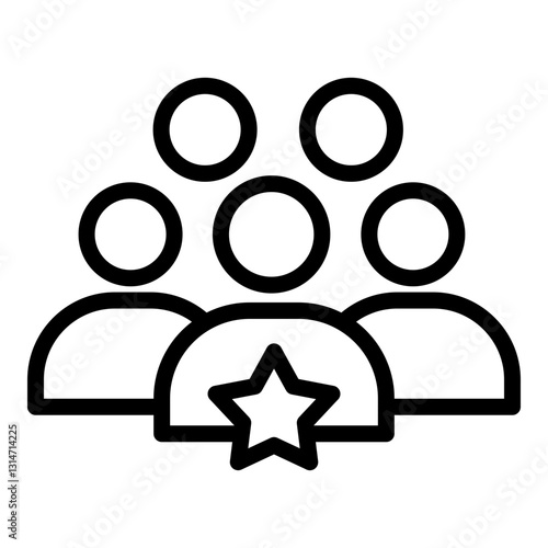 group vector icon for apps and websites