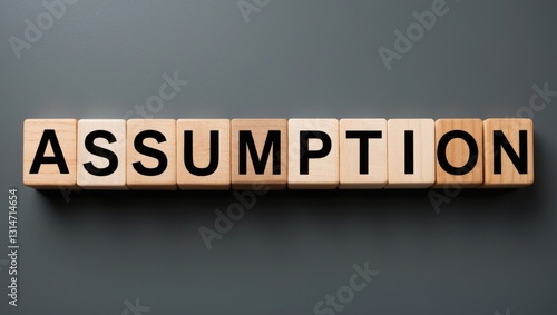 Words formed from wooden blocks with letters representing 