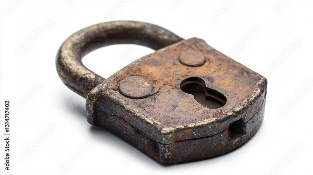 Secure Padlock Icon on White Background Secure Padlock Icon on White Background