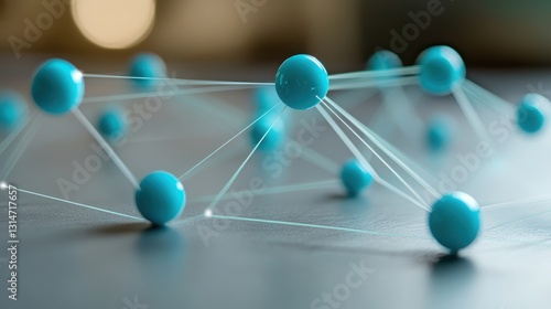 A series of lines connecting and forming connections between individual elements, demonstrating the learning process . 