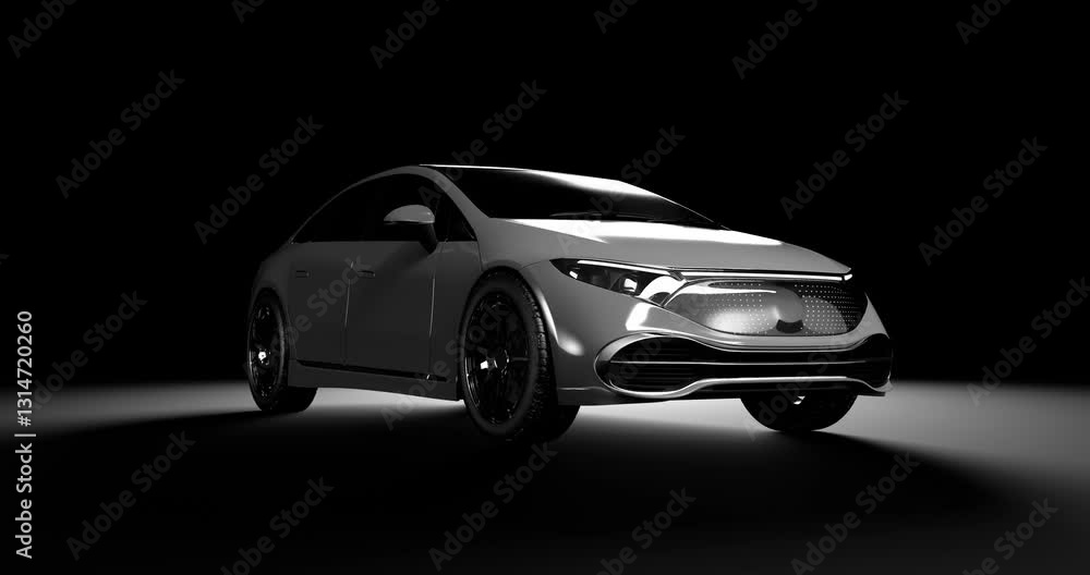 white car on studio background white car on studio background