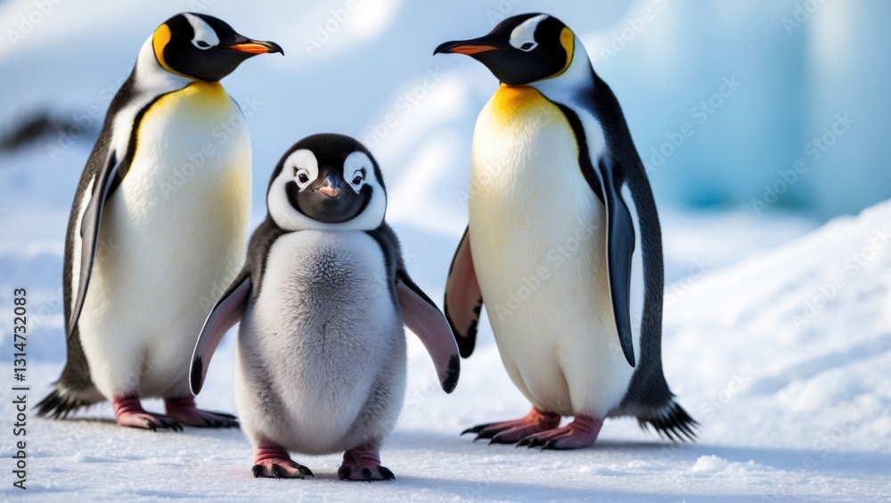 Fototapeta premium Penguin colony located at Snow Hill.