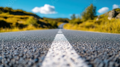Wallpaper Mural A minimalist road leading into the distance .  Torontodigital.ca