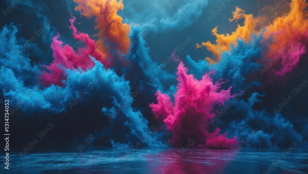 Fototapeta premium Background featuring a vibrant abstract design.