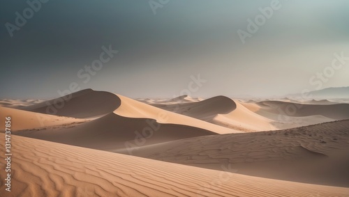 Fototapeta Naklejka Na Ścianę i Meble -  Image of sand dunes in a desert landscape.