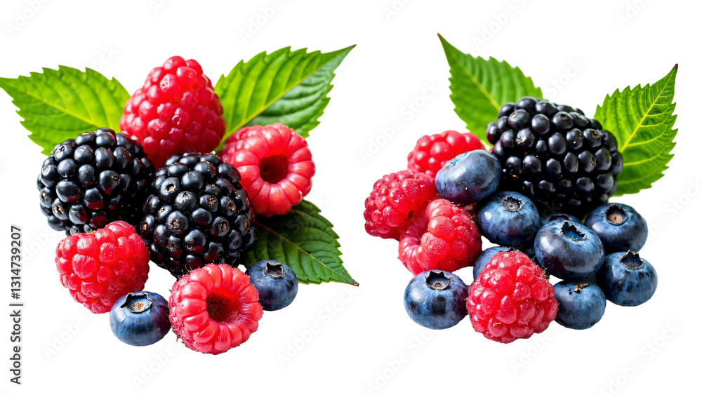 Vibrant Clusters of Berries Isolated on Transparent Background for Fresh Food Marketing and Culinary Use Vibrant Clusters of Berries Isolated on Transparent Background for Fresh Food Marketing and Culinary Use