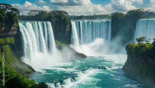 Part of The Falls viewed from the National Park