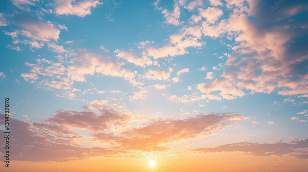 Fototapeta premium Golden Horizons – Breathtaking Sunrises & Sunsets Above the Clouds