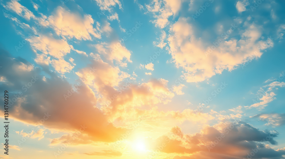 Obraz premium Golden Horizons – Breathtaking Sunrises & Sunsets Above the Clouds