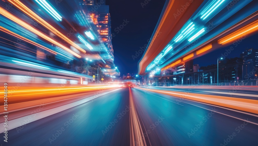 Motion speed effect during Night. Motion speed effect during Night.