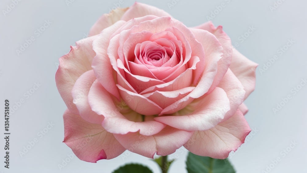 Fototapeta premium Pink rose. Intensive focus. Free of dust. Free of pollen.