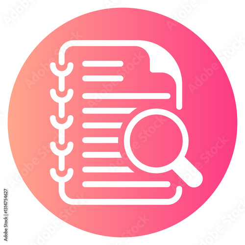 plagiarism gradient icon