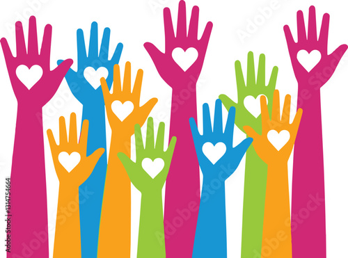 Hands up — Vector