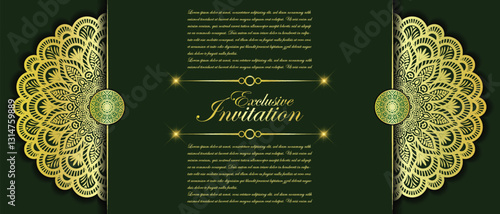 Luxury ornamental mandala background with golden arabesque patterns, element for invitation, meditation poster, yoga, wedding, book cover, cover page, luxury mandala art illustration vector art