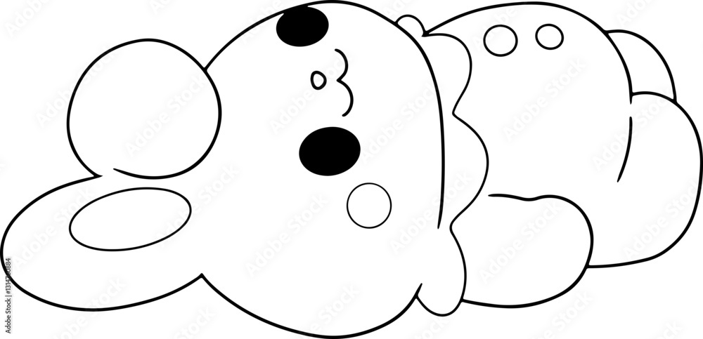 Obraz premium bunny outline