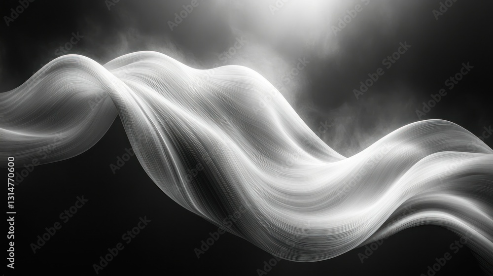 Fototapeta premium Abstract flowing fabric design (1)