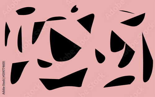 Abstract zebra pattern background. Vector illustration.. Seamless abstract pattern with chaotic wave ornament.