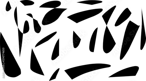 Abstract zebra pattern background. Vector illustration.. Seamless abstract pattern with chaotic wave ornament.