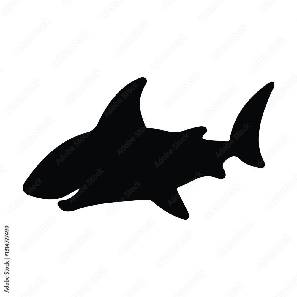 Fototapeta premium shark silhouette
