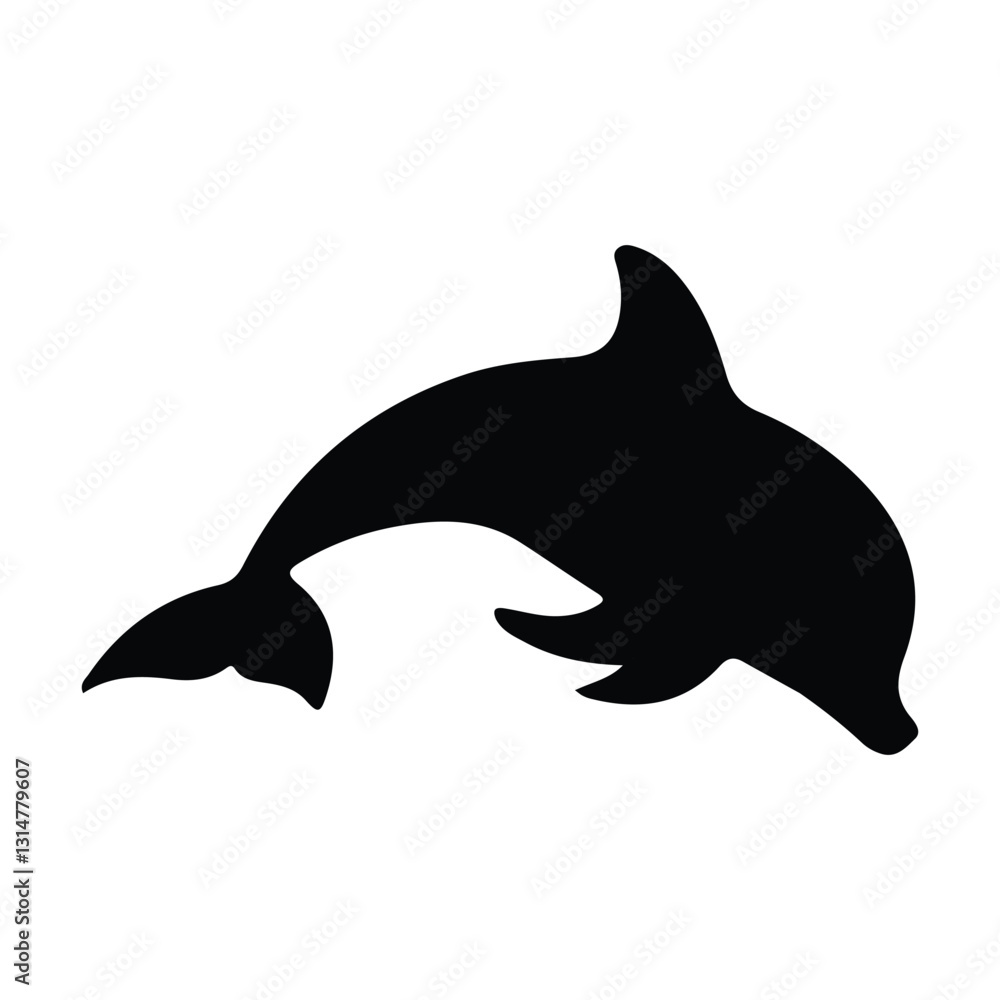 Fototapeta premium dolphin silhouette