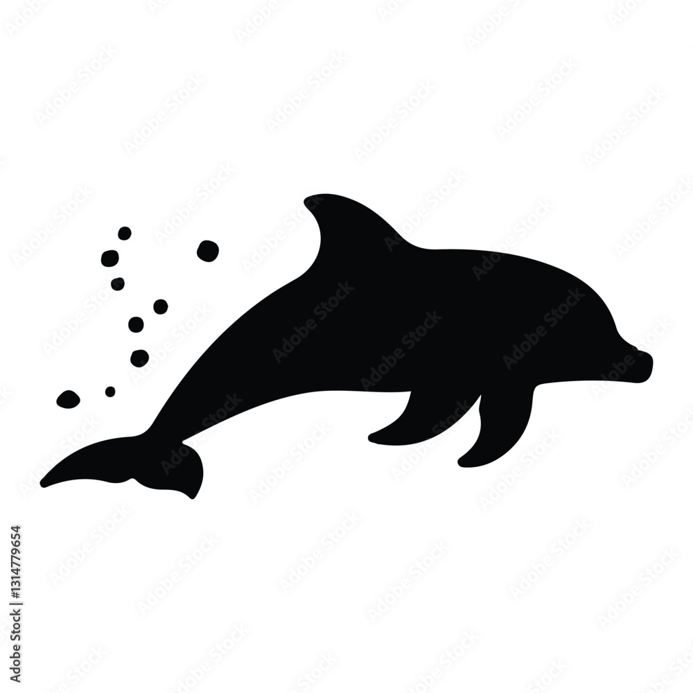 Fototapeta premium dolphin silhouette