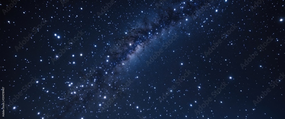 Night sky filled with stars. Night sky filled with stars.
