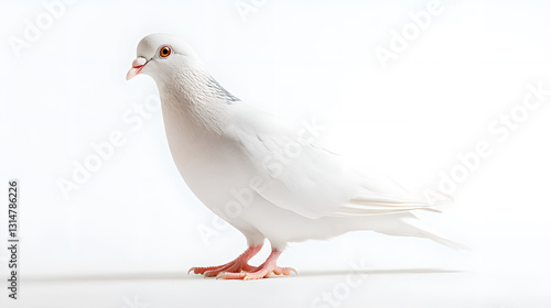 Graceful White Pigeon
