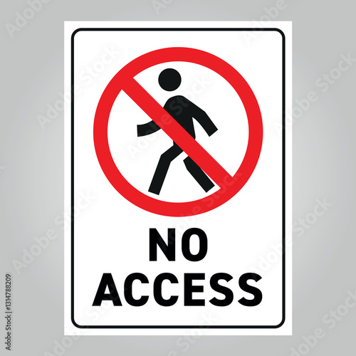 no access sign vector information