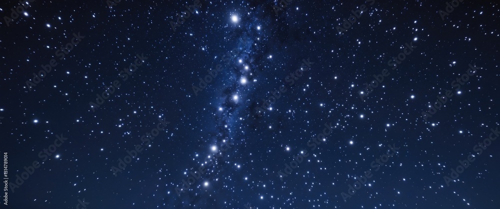 Fototapeta premium Night sky filled with stars.