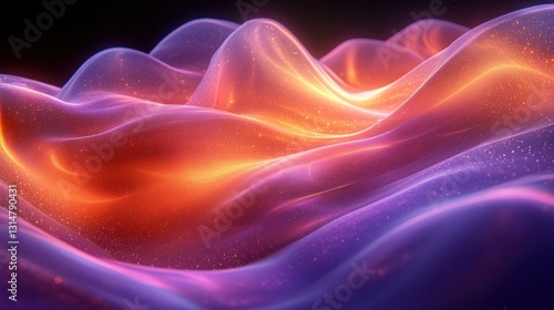 Wallpaper Mural Abstract vibrant flowing shapes Torontodigital.ca