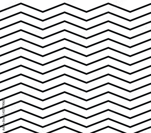 Zigzag lines, vector repeating pattern, halftone texture, isolated on white, background,