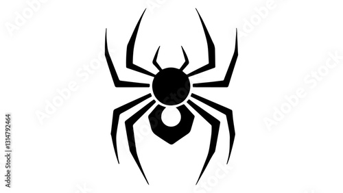 spider with scary pointy fingers vector illustration