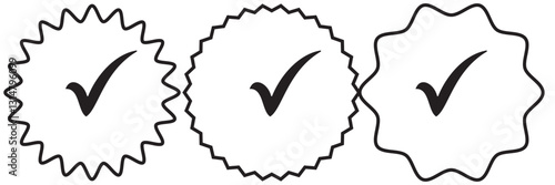 blue tick Instagram, Facebook, Twitter, Tiktok, Telegram, Whatsapp, Viber, Youtube, set verified profile badges. Check mark verified account icons. Account verification icon. Guaranteed safety pers