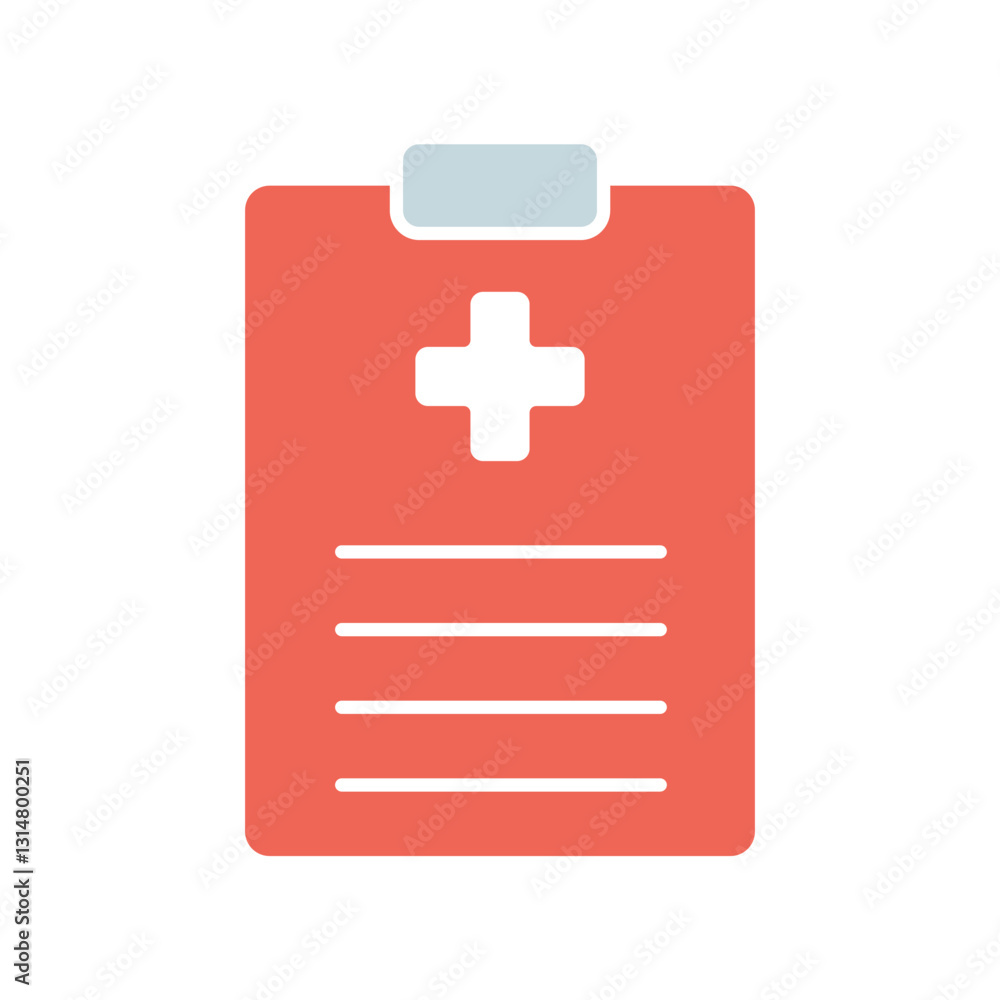 Icon a prescription, isolated against a clean background. Icon a prescription, isolated against a clean background.