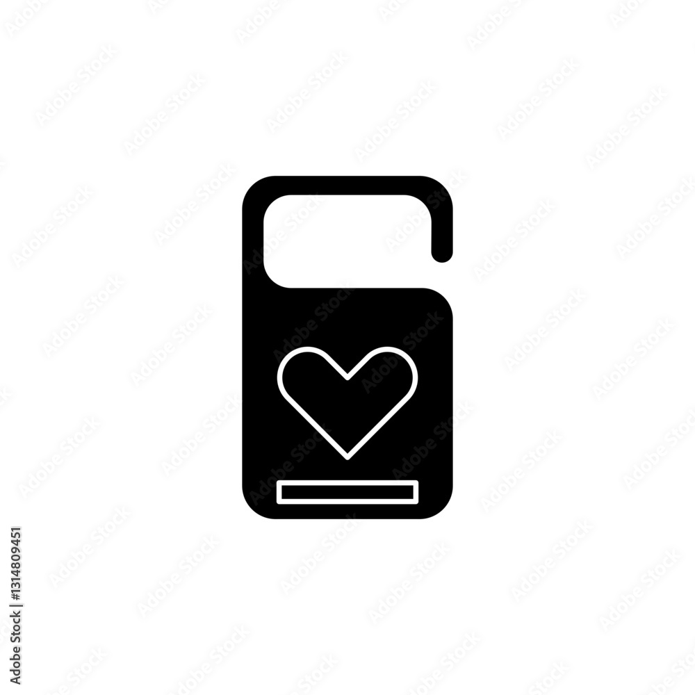 Door Knob glyph icon Door Knob glyph icon