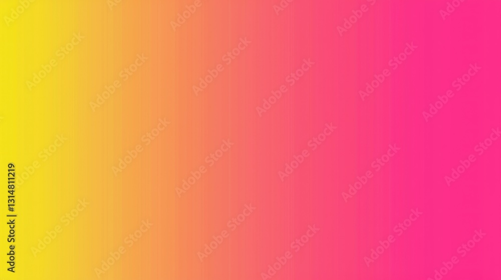 Fototapeta premium Vibrant yellow-orange-pink gradient background