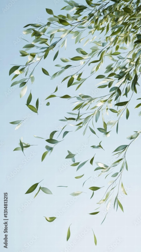 Fototapeta premium Falling Leaves, Nature's Grace