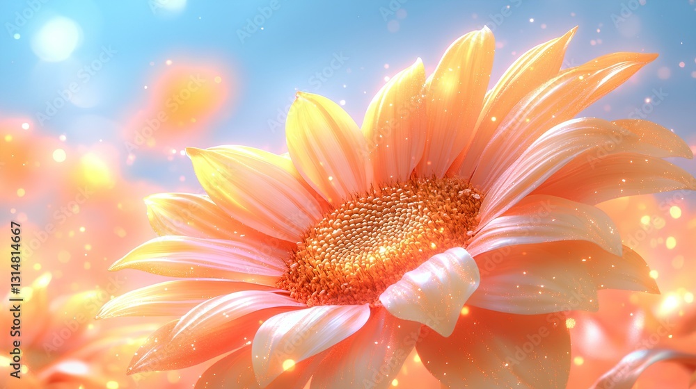 Close-up of a golden sunflower