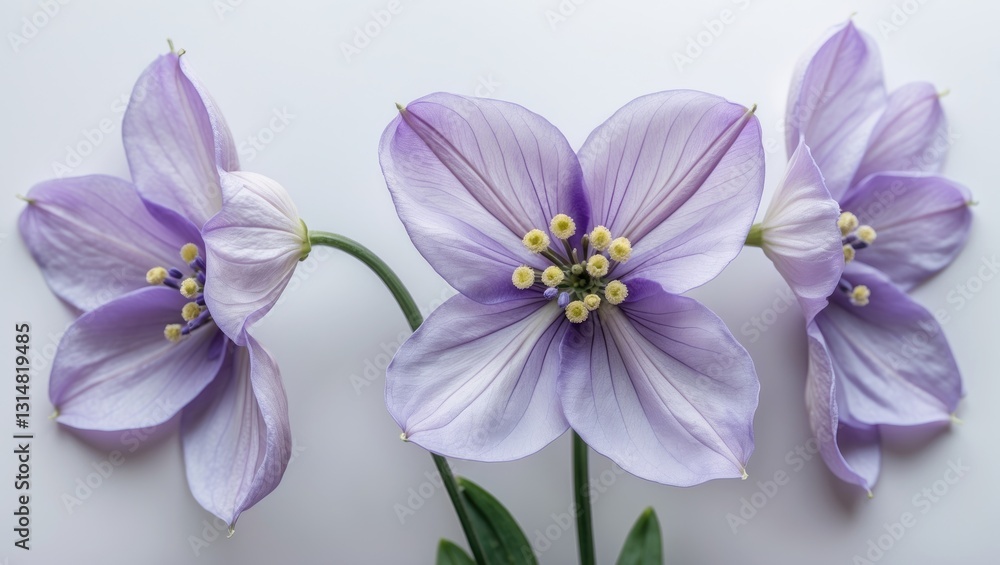 Delphinium flower isolated on a blank background. Delphinium flower isolated on a blank background.