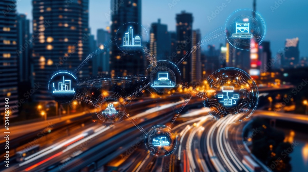 Obraz premium Optimizing alternative energy systems in urban environments