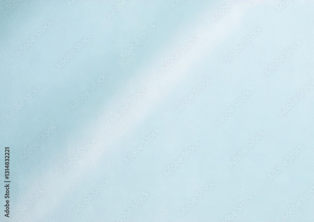 Obraz premium 光の入った水色の壁